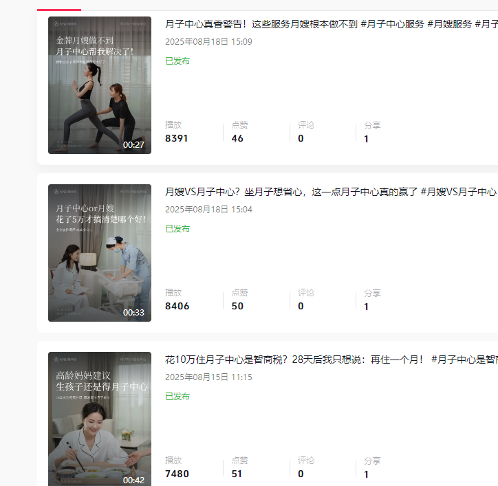 抖音账号数据截图